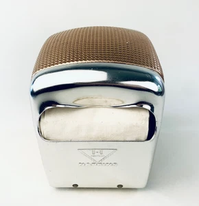 Dispensador de servilletas estilo comedor vintage mesa de 2 caras cromo bronce de anfitriona - Imagen 1 de 12