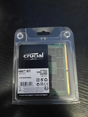 Crucial 8GB DDR4 Laptop RAM 2133 MHz  CT8G4SFD8213.C16FBD1 Memory (2x8GB) - Image 1 of 3