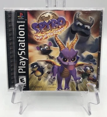 Spyro Year Of Dragon (Sony PlayStation 1, 2000) PS1 CIB Completo con Manual Raro Foto 1 de 4