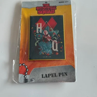 DC The Suicide Squad Harley Quinn Lapel Pin Playing Card Design CultureFly - Image 1 of 4