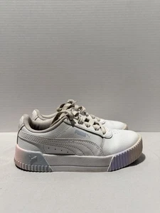 Puma Mädchen PRISMATIC Carina weiß Sneaker Tennisschuhe Rainbow (Kindergröße 1) - Bild 1 von 6