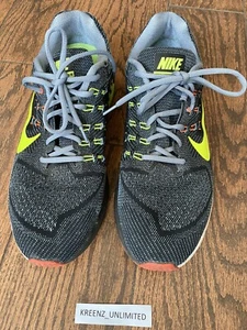 Nike Mens Air Zoom Structure 18 Running Shoes Magnet Grey Volt 2014 Knit 13 - Picture 1 of 7