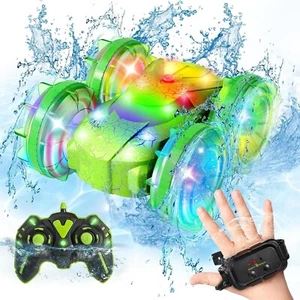 Amphibious RC Car w/Lights for Kids 6-12 Year Old/2.4 GHz Remote Control Boat - Picture 1 of 9