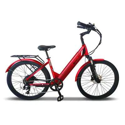 Bicicleta Eléctrica EMOJO Panther Pro 500W 48V - Paso a Través eBike City Commuter Foto 1 de 4