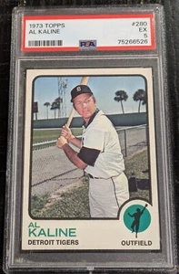 1973 Topps Al Kaline PSA 5 EX (NUR BEWERTET) ZENTRIERT #280 Original Tigers ~6526 - Bild 1 von 2