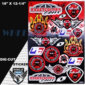MOTOCROSS MOTORCYCLE DIRT BIKE ATV HELMET SPONSOR LOGO RACE STICKER DECAL #89DHY - Bild 1 von 1