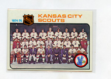 1975-76 TOPPS # 88  TEAM CARD UNMARKED  KANSAS CITY SCOUTS , A