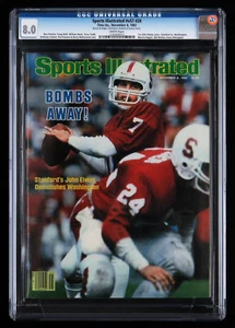 Sports Illustrated Volume 57 Issue 20 First John Elway Cover CGC 8.0 - Picture 1 of 2