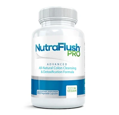 NutraFlush #1 COLON CLEANSE Detox Cleanser Pill ~ Best Cleansing Diet Supplement - Image 1 of 4