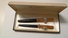Genuine Vintage Parker 61 Fountain Pen & Ball Point Pen Set, Never Used