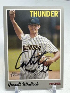 Garrett Whitlock 2019 Topps Heritage Minor League #40 SP Signed Boston Red Sox - Bild 1 von 2