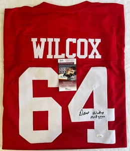 Dave Wilcox San Francisco 49ers Rare Hand Signed Autographed Jersey JSA COA - Picture 1 of 11