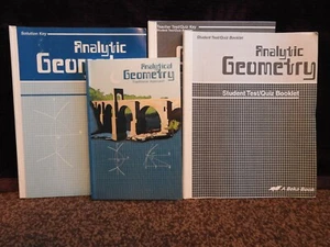 ABeka Analytical Geometry Text, Solution Key, Test/Quiz and Key -Plane Geo. 11 - Imagen 1 de 8