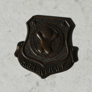 Bowling Medal Die Cut High Average Bowling Pins Bowling Ball Stars Banner VTG -- - Picture 1 of 1