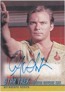 STAR TREK THE ORIGINAL SERIES ARCHIVES 2009 A199 WILLIAM SHATNER KIRK AUTOGRAPH