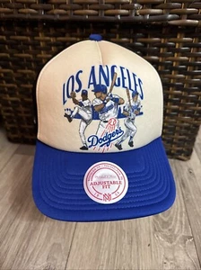 NEW Mitchell & Ness LOS ANGELES LA Dodgers Trucker Hat Snapback Adjustable - Picture 1 of 10