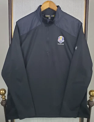 UNDER ARMOUR x HAZELTINE RYDER CUP 1/4 Zip Windbreaker Size XL Mens Fleece Lined - Image 1 of 4