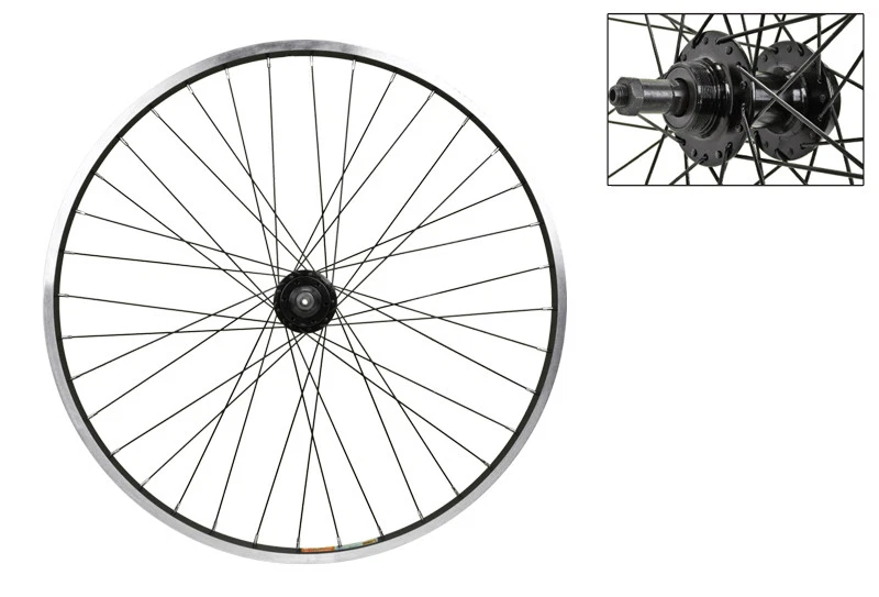 Wheel Rear 26x1.5 Weinmann 519 Black 6b Disc FW 36bkqr