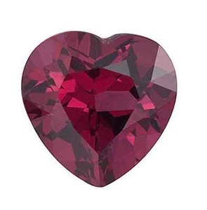 Genuine Natural Rhodolite Garnet AAA Heart Faceted Loose Gemstones (3x3mm-7x7mm) - Picture 1 of 1