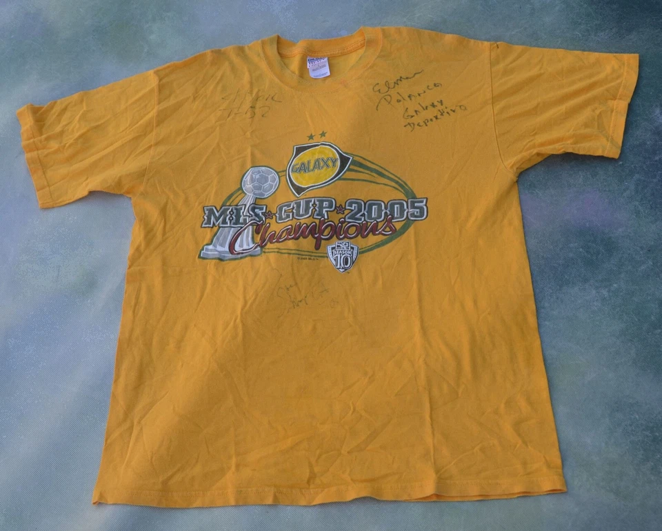 Vintage 2005 MLS CUP CHAMPIONS Los Angeles Galaxy Men's Shirt Size L__PLS READ!! - Image 1 of 4