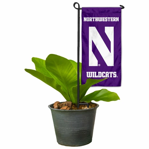 Northwestern Wildcats Table Centerpiece and Mini Garden Flag Topper Marker Cover