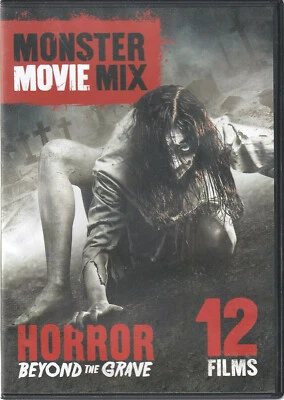 MONSTER MOVIE MIX - 12 FILMS- HORROR BEYOND THE GRAVE DVD (Q2) - Image 1 of 3