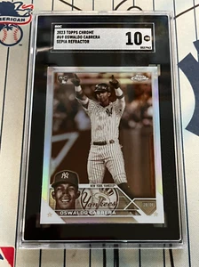 Oswaldo Cabrera RC 2023 Topps Chrome #69 Sepia Refractor SGC 10 GEM MINT Yankees - Picture 1 of 3