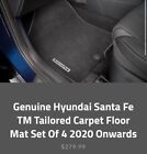 Genuine Hyundai Santa Fe Carpet Floor Mats Black 2020 Onwards