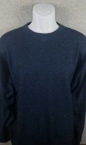 Barisal Womens Pullover Sweater Cashmere Silk Crew Neck Medium 50 Blue - Picture 1 of 6