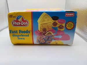 1995 Fast Foods Gingerbread Town Play-Doh Box has slight wear SEALED contents - Picture 1 of 5