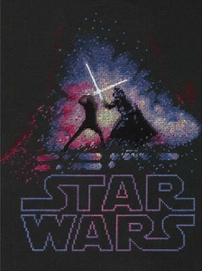Counted Cross Stitch Kit ~ Dimensions Star Wars - Luke & Darth Vader #70-35382 - Picture 1 of 4