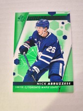 2022-23 SP Authentic Nick Abruzzese Future Watch Green Limited Rookie Card #/199