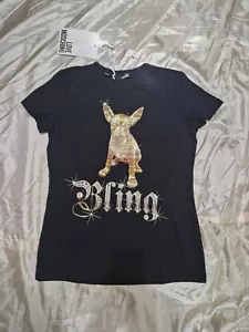 LOVE MOSCHINO maglietta t-shirt size taglia 48 - cotone/spandex col.nero black - Foto 1 di 7