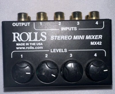 Rolls MX42 Stereo Mini Mixer - Image 1 of 3