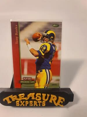 1997 Playoff Close Up #11 Tony Banks St Louis Rams Face Football Card NM-MT - Image 1 of 2