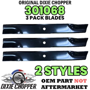 301068 Dixie Chopper OEM Blades | 301068 | 301068E | 3 Pack - Picture 1 of 4