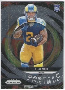 2024 Panini Prizm BLAKE CORUM Los Angeles Rams Rookie Portals Insert # 8 - Picture 1 of 2
