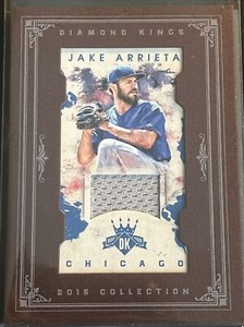 2016 Diamond Kings Baseball DK Minis Framed #77 Jake Arrieta JERSEY 32/99