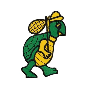 aa53★Schildkröte Aufnäher aufbügeln Bügelbild Wandern Patch Flicken 5,3 x 8 cm - Bild 1 von 8