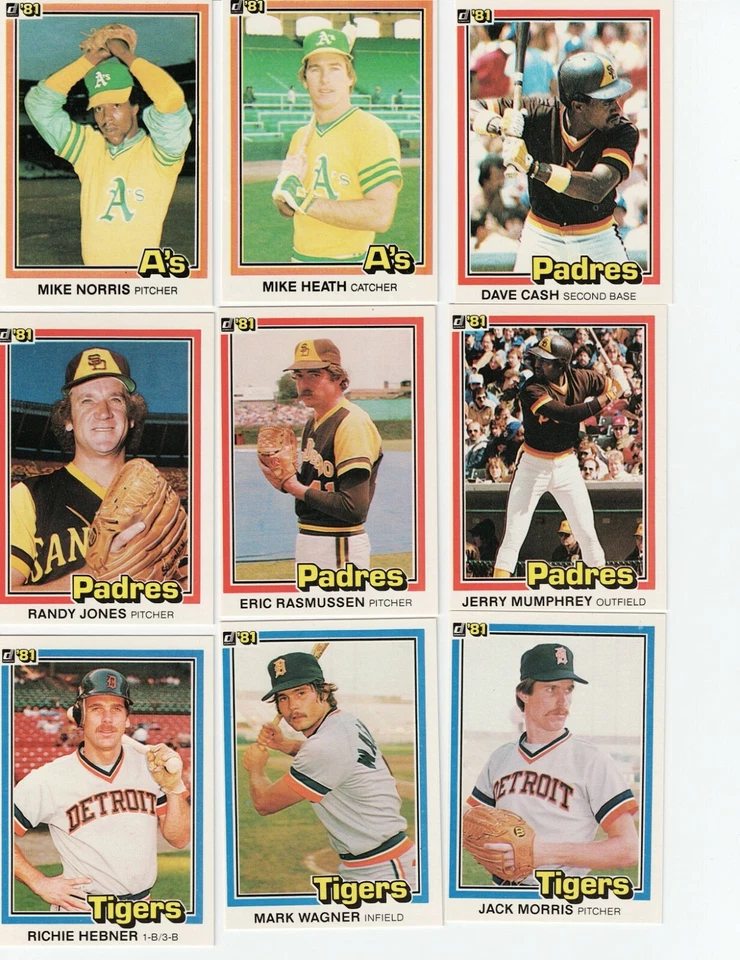 1981 DONRUSS Baseball Complete Your Set 1-250 - Image 1 of 1