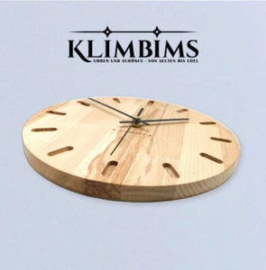 Das Original - Wanduhr "Schmutzki" aus massiver Buche, personalisierbar - Bild 1 von 8