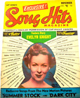 Exclusive Song Hits Magazine November 1950 Song Lyrics