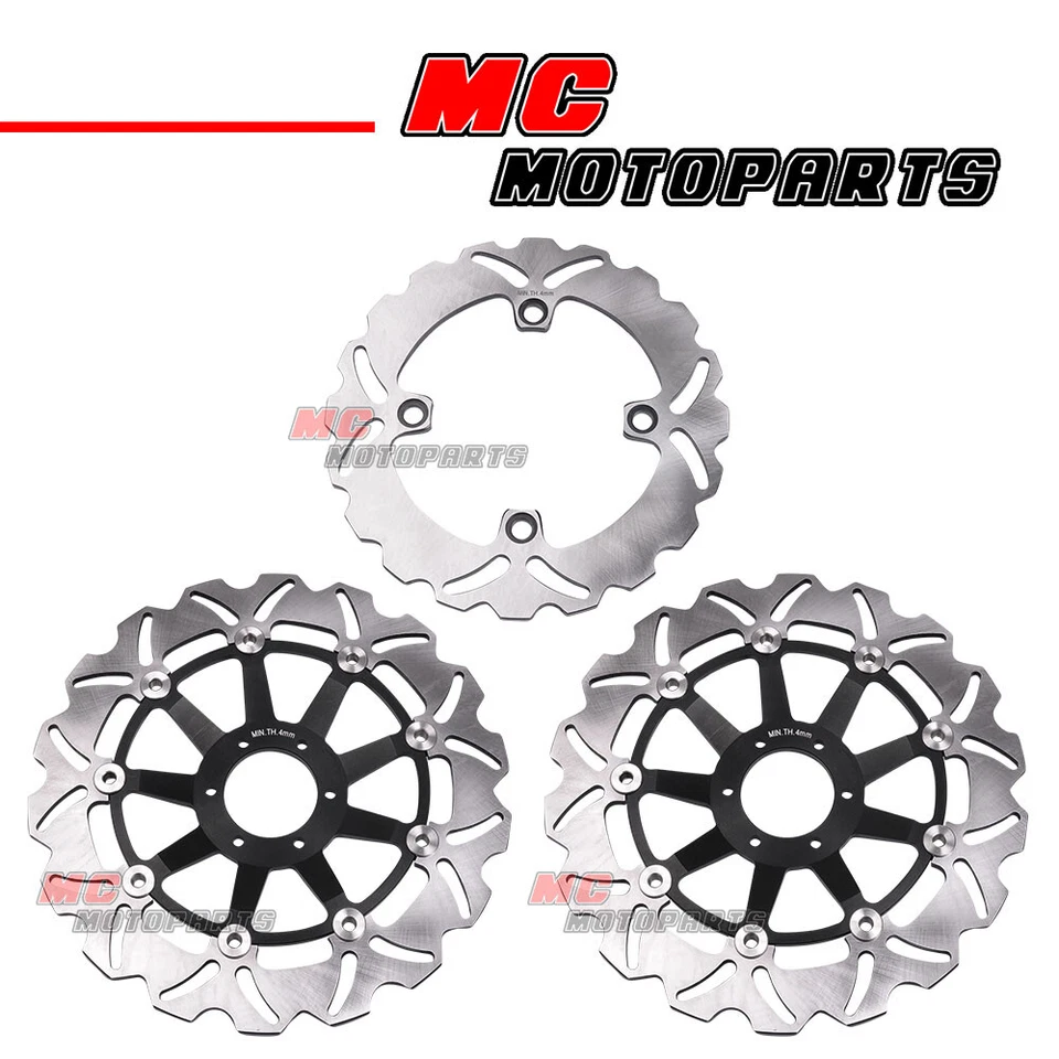 Juego de rotor de freno de disco flotante delantero trasero rueda 17" para Honda CB600F Hornet S Foto 1 de 1