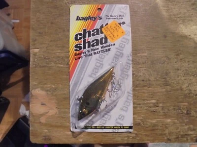 Bagley Chatter Shad Black and Gold with Orange Bottom Lure #18 - Image 1 of 3