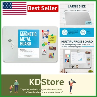 Versatile 17.5" x 12" Magnetic Wall Board for Office, Home & Classroom - Image 1 of 4