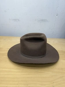 VINTAGE Miller Western Wear Cowboyhut 100 % Wolle Größe 7-1/4 WPL - Bild 1 von 8