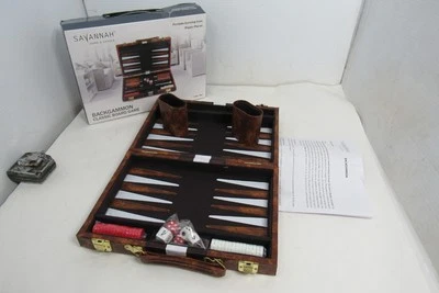 Savannah Backgammon Classic Board Game with Carrying Case New in Box - Image 1 of 4