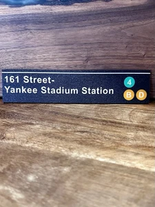 Yankee Stadium Subway Sign Replica 161 Street Bronx NYC MTA 3D Print New York - Picture 1 of 5