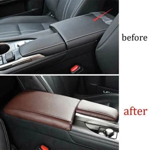 For Lexus RX350 450h 2016-2022 Dark Brown Leather Console Armrest Box Cover Trim - Bild 1 von 8