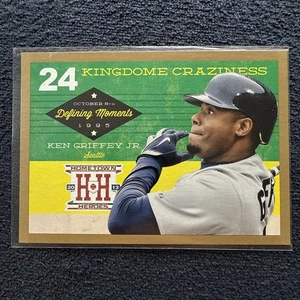 2013 Panini HOMETOWN HEROES DEFINING MOMENTS GOLD KEN GRIFFEY JR. KARTE #DM6 - Bild 1 von 2